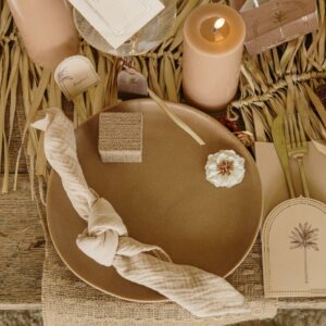 Serviette Gaze de Coton Lin 40x40cm