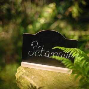 Ardoise sur socle bois